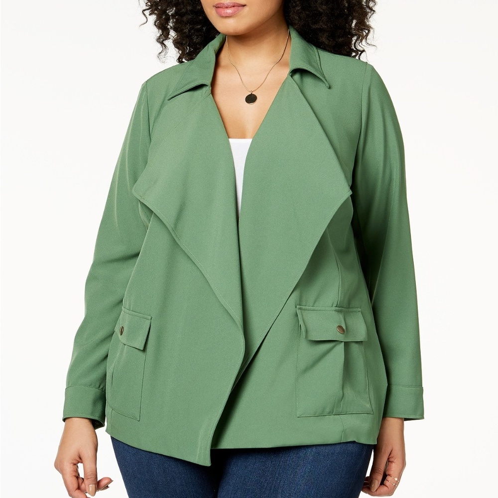 NY Collection Plus Size Open Front Jacket size 1X